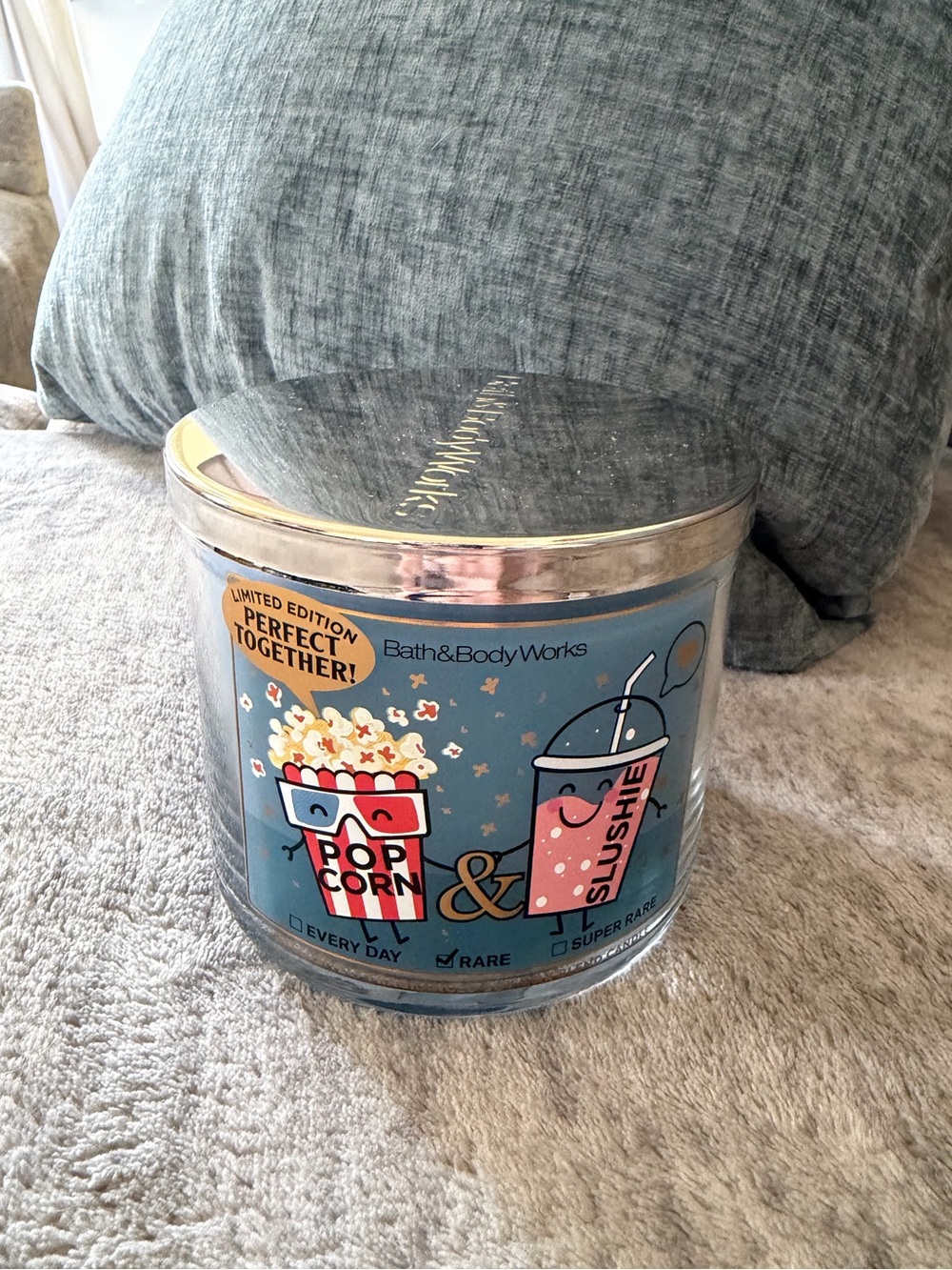 Popcorn and Slushie Bath and Body Works 3 Wick Candle
